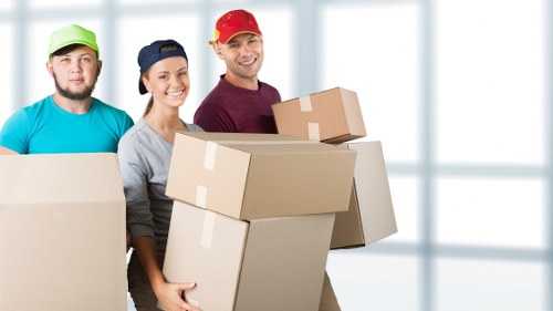 Man and van service handling a delivery in a Harrow neighborhood
