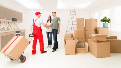 Professional movers handling a home move in Harrow