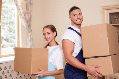 Room-by-room packing setup for a Harrow residential relocation
