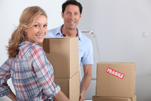 Packing and transporting student items during a Harrow removal service