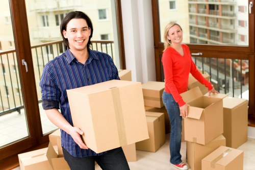 Apartment moving service with careful handling of household items