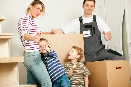 Careful furniture handling during a move in Harrow